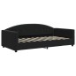 vidaXL Sofá cama nido con colchón terciopelo negro 90x190 cm vidaXL Sofá cama nido con colchón terciopelo negro 90x190 cm