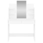 vidaXL Tocador con espejo blanco brillante 96x39x142 cm