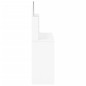 vidaXL Tocador con espejo blanco brillante 96x39x142 cm