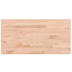 vidaXL Tablero rectangular de madera maciza de haya 100x50x1,5 cm