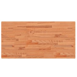 vidaXL Tablero rectangular de madera maciza de haya 100x50x4 cm