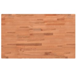 vidaXL Tablero rectangular de madera maciza de haya 100x60x4 cm