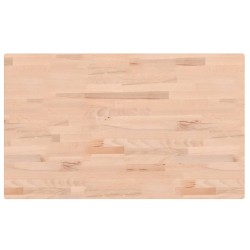 vidaXL Tablero rectangular de madera maciza de haya 100x60x2,5 cm