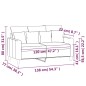 vidaXL Sofá de 2 plazas de terciopelo gris oscuro 120 cm vidaXL Sofá de 2 plazas de terciopelo gris oscuro 120 cm