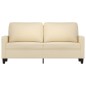 vidaXL Sofá de 2 plazas de tela color crema 140 cm vidaXL Sofá de 2 plazas de tela color crema 140 cm