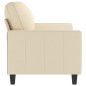 vidaXL Sofá de 2 plazas de tela color crema 140 cm vidaXL Sofá de 2 plazas de tela color crema 140 cm