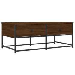 vidaXL Mesa de centro madera de ingeniería roble marrón 100x51x40 cm