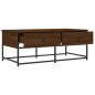 vidaXL Mesa de centro madera de ingeniería roble marrón 100x51x40 cm