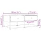 vidaXL Mesa de centro madera de ingeniería roble marrón 100x51x40 cm