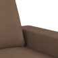 vidaXL Juego de sofás 3 piezas tela marrón vidaXL Juego de sofás 3 piezas tela marrón