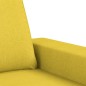 vidaXL Juego de sofás 3 piezas tela amarillo claro vidaXL Juego de sofás 3 piezas tela amarillo claro