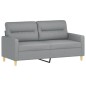 vidaXL Sofá de 2 plazas de tela gris claro 140 cm vidaXL Sofá de 2 plazas de tela gris claro 140 cm