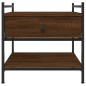 vidaXL Mesa de centro madera de ingeniería marrón roble 50x50x50 cm