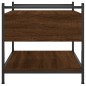 vidaXL Mesa de centro madera de ingeniería marrón roble 50x50x50 cm