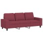 vidaXL Juego de sofás 2 piezas tela rojo tinto vidaXL Juego de sofás 2 piezas tela rojo tinto