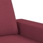 vidaXL Juego de sofás 2 piezas tela rojo tinto vidaXL Juego de sofás 2 piezas tela rojo tinto