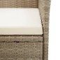 vidaXL Juego de comedor de jardín 3 piezas beige vidaXL Juego de comedor de jardín 3 piezas beige