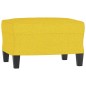 vidaXL Juego de sofás con cojines 3 piezas tela amarillo claro vidaXL Juego de sofás con cojines 3 piezas tela amarillo claro