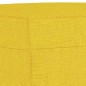 vidaXL Juego de sofás con cojines 3 piezas tela amarillo claro vidaXL Juego de sofás con cojines 3 piezas tela amarillo claro