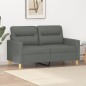 vidaXL Sofá de 2 plazas de tela gris oscuro 120 cm vidaXL Sofá de 2 plazas de tela gris oscuro 120 cm