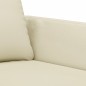 vidaXL Juego de sofás con cojines 2 piezas cuero sintético crema vidaXL Juego de sofás con cojines 2 piezas cuero sintético crema