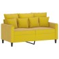 vidaXL Juego de sofás con cojines 2 piezas terciopelo amarillo vidaXL Juego de sofás con cojines 2 piezas terciopelo amarillo