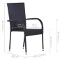vidaXL Juego de comedor para jardín 5 piezas gris vidaXL Juego de comedor para jardín 5 piezas gris