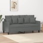 vidaXL Sofá de 2 plazas de tela gris oscuro 140 cm vidaXL Sofá de 2 plazas de tela gris oscuro 140 cm