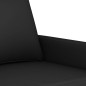 vidaXL Juego de sofás con cojines 3 piezas terciopelo negro vidaXL Juego de sofás con cojines 3 piezas terciopelo negro