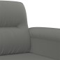 vidaXL Juego de sofás con cojines 3 piezas tela microfibra gris oscuro vidaXL Juego de sofás con cojines 3 piezas tela microfibra gris oscuro