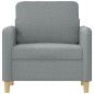 vidaXL Sillón de tela gris claro 60 cm vidaXL Sillón de tela gris claro 60 cm