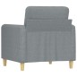 vidaXL Sillón de tela gris claro 60 cm vidaXL Sillón de tela gris claro 60 cm
