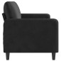 vidaXL Sofá de 3 plazas terciopelo negro 180 cm vidaXL Sofá de 3 plazas terciopelo negro 180 cm