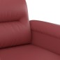 vidaXL Juego de sofás con cojines 2 piezas cuero sintético rojo tinto vidaXL Juego de sofás con cojines 2 piezas cuero sintético rojo tinto
