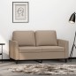 vidaXL Sofá de 2 plazas de cuero sintético color capuchino 120 cm vidaXL Sofá de 2 plazas de cuero sintético color capuchino 120 cm