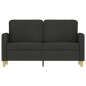 vidaXL Sofá de 2 plazas de tela negro 120 cm vidaXL Sofá de 2 plazas de tela negro 120 cm