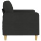 vidaXL Sofá de 2 plazas de tela negro 120 cm vidaXL Sofá de 2 plazas de tela negro 120 cm