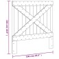 vidaXL Cabecero de madera maciza de pino 100x104 cm vidaXL Cabecero de madera maciza de pino 100x104 cm