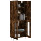 vidaXL Aparador alto madera contrachapada roble ahumado 69,5x34x180 cm vidaXL Aparador alto madera contrachapada roble ahumado 69,5x34x180 cm