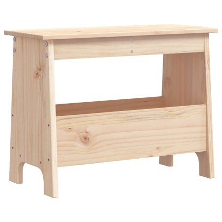 vidaXL Banco de recibidor madera maciza de pino 60x28x45 cm