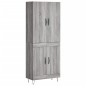 vidaXL Aparador alto madera contrachapada gris sonoma 69,5x34x180 cm vidaXL Aparador alto madera contrachapada gris sonoma 69,5x34x180 cm