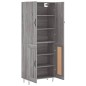 vidaXL Aparador alto madera contrachapada gris sonoma 69,5x34x180 cm vidaXL Aparador alto madera contrachapada gris sonoma 69,5x34x180 cm