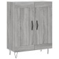 vidaXL Aparador alto madera contrachapada gris sonoma 69,5x34x180 cm vidaXL Aparador alto madera contrachapada gris sonoma 69,5x34x180 cm