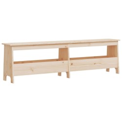 vidaXL Banco de recibidor madera maciza de pino 160x28x45 cm