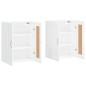 vidaXL Armarios de pared 2 uds madera de ingeniería blanco brillante vidaXL Armarios de pared 2 uds madera de ingeniería blanco brillante