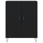 vidaXL Aparador alto madera contrachapada negro 69,5x34x180 cm vidaXL Aparador alto madera contrachapada negro 69,5x34x180 cm