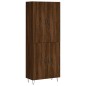 vidaXL Aparador alto madera contrachapada marrón roble 69,5x34x180 cm vidaXL Aparador alto madera contrachapada marrón roble 69,5x34x180 cm