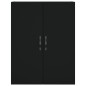 vidaXL Aparador alto madera contrachapada negro 69,5x34x180 cm vidaXL Aparador alto madera contrachapada negro 69,5x34x180 cm