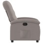vidaXL Sillón reclinable de tela gris taupe vidaXL Sillón reclinable de tela gris taupe