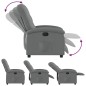 vidaXL Sillón reclinable de tela gris oscuro vidaXL Sillón reclinable de tela gris oscuro